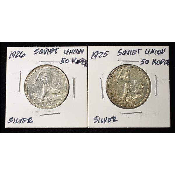 (2) SOVIET UNION 50 KOPERS