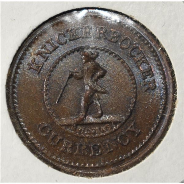 KNICKERBOCKER CURRENCY ONE CENT