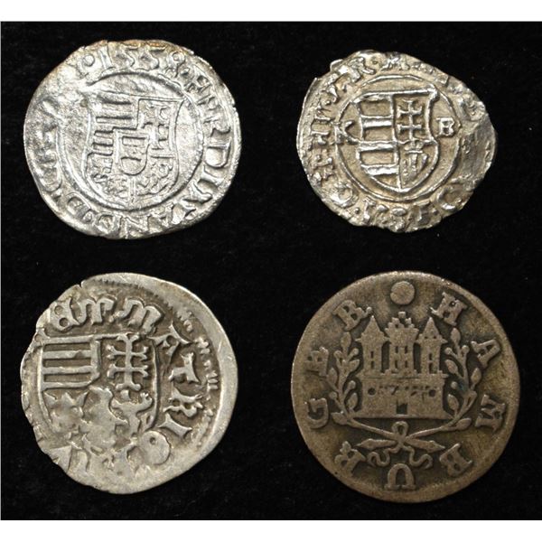 (4) MISC. FOREIGN SILVER COINS