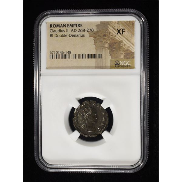 CLAUDIUS II, AD 268-270 NGC XF