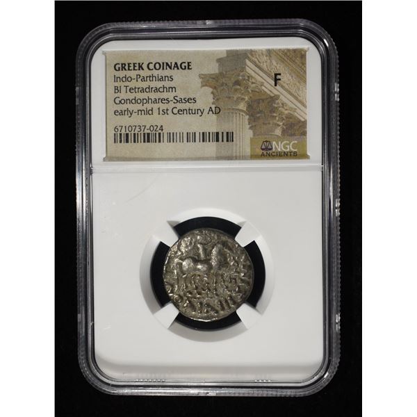 GONDOPHARSE-SASES, EARLY-MID 1ST CENTURY AD NGC F