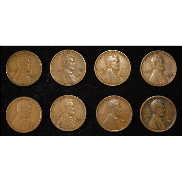 8 NICE EARLY SEMIKEY WHEAT CENTS
