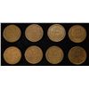 Image 2 : 8 NICE EARLY SEMIKEY WHEAT CENTS