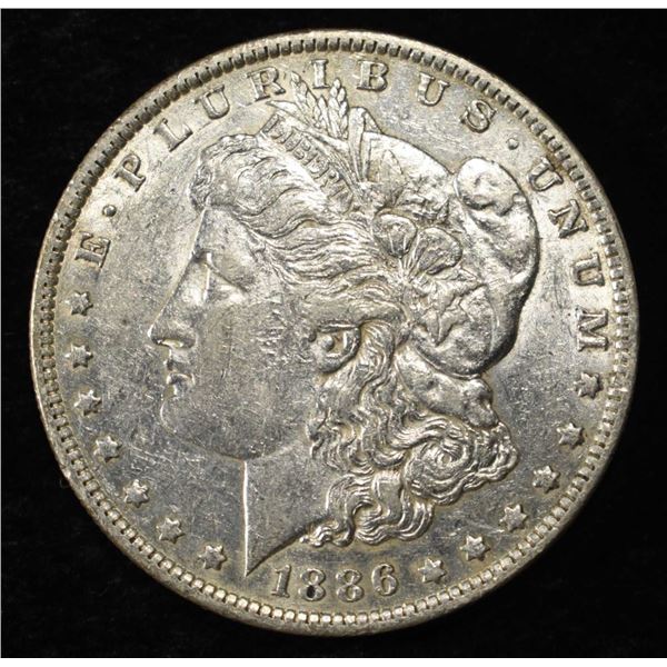 1886-O MORGAN DOLLAR AU