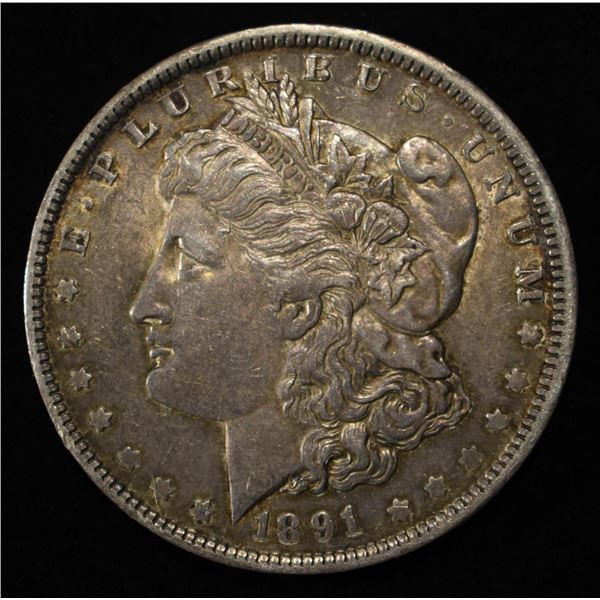 1891-O MORGAN DOLLAR XF/AU