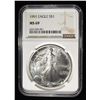 Image 1 : 1991 AMERICAN SILVER EAGLE NGC MS69