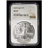 Image 1 : 2020 AMERICAN SILVER EAGLE NGC MS69