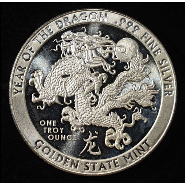 YEAR OF THE DRAGON 1 OZ 0.999 SILVER ROUND