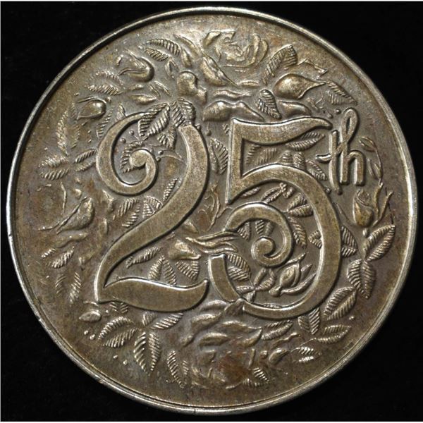 25TH ANNIV. 1 OZ .999 SILVER ROUND