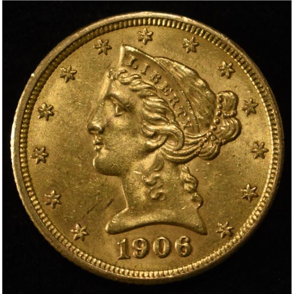 1906 LIBERTY GOLD $5