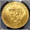 Image 3 : 1949 B SWITZERLAND GOLD SHOOTING MEDAL PCGS MS-67