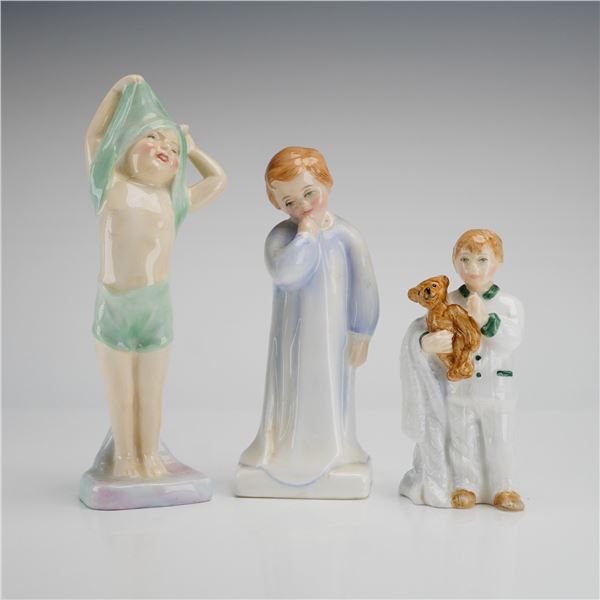 3pc Royal Doulton Figurines, Bedtime Children