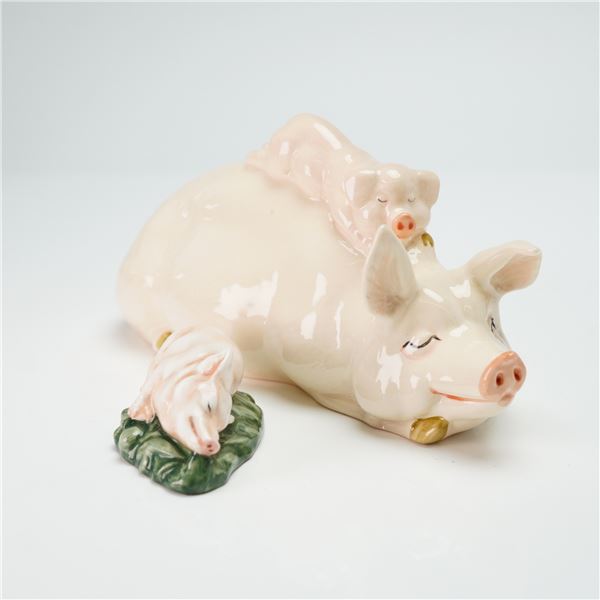 Two Beswick & Royal Doulton Porcelain Pig Figurines, Piggyback and HN2651