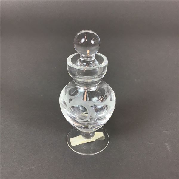 Marquis by Waterford Etched Crystal Perfume Bottle with Stopper, Yours Truly