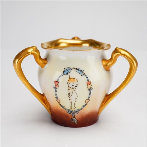 R.S. Germany Porcelain Tri-Handled Bon-Bon Dish