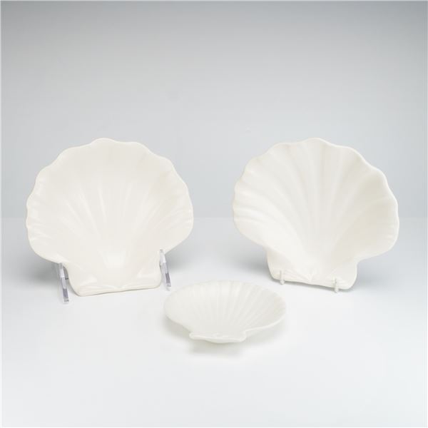 Three Wedgwood Etruria Nautilus Collection Shell Shaped Dishes