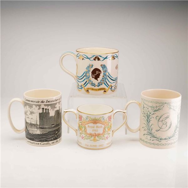 4pc Wedgwood Royal Family Commemorative Mugs