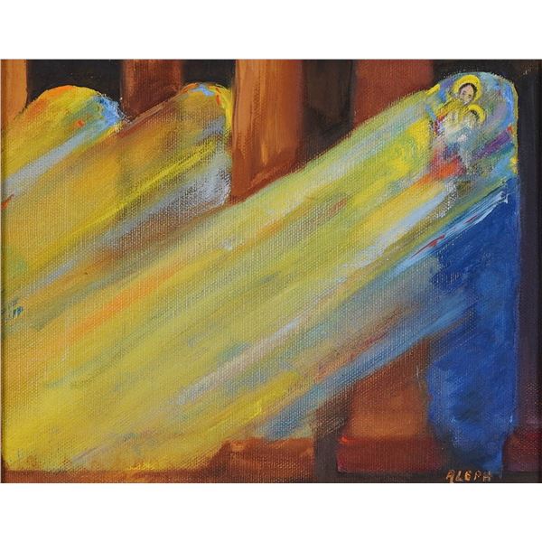 Rafael Aleph Postmodern Abstract Figurative Acrylic Painting