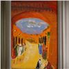 Image 2 : 2pc Rafael Aleph Framed Acrylic and Oil Paintings