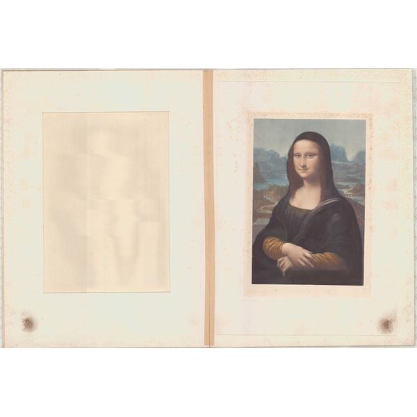 Leonardo da Vinci Chromolithograph Mona Lisa La Gioconda