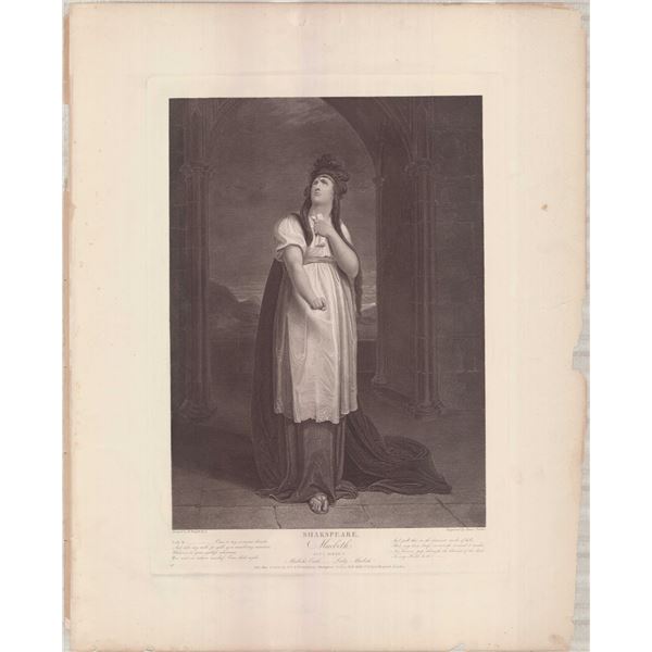 James Parker Engraving Lady Macbeth Boydell Gallery 1800