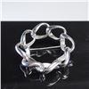 Image 1 : Napier Silver Tone Link Circle Brooch