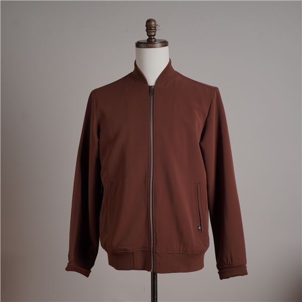 Houston White Men's Brown Bomber Jacket