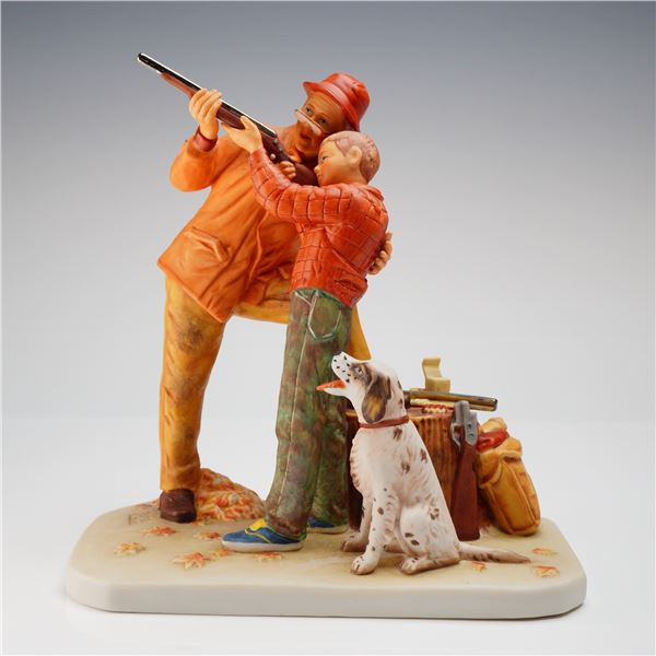 Gorham Norman Rockwell Fall Careful Aim Figurine