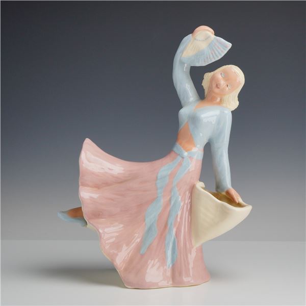 Hedi Schoop California Pottery Lady with Fans Figurine