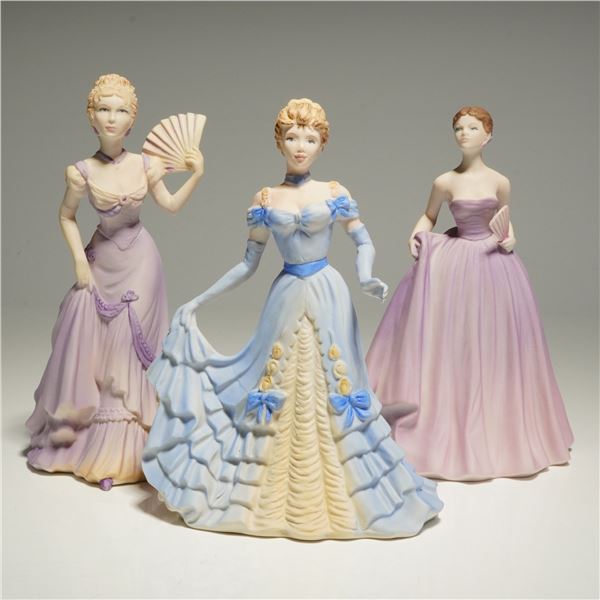 3pc Coalport Figurines, Victoria, Francesca and Emma