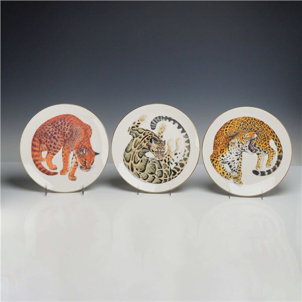 A Trio of Wedgwood Earthlife Collection Rain Forest Series Bone China Plates