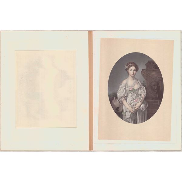 Jean-Baptiste Greuze Chromolithograph The Broken Pitcher