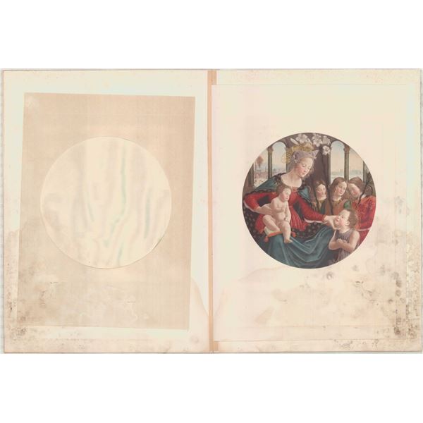 Sebastiano Mainardi Chromolithograph Virgin & Child Jesus