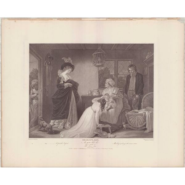 Robert Smirke Engraving As You Like It Boydell Gallery 1801