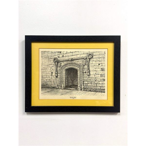 Casa del Cordon, Casa Solariega 1503, Architectural Print