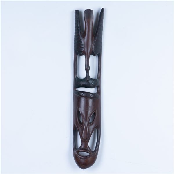 African Carved Wood Ceremonial Mask