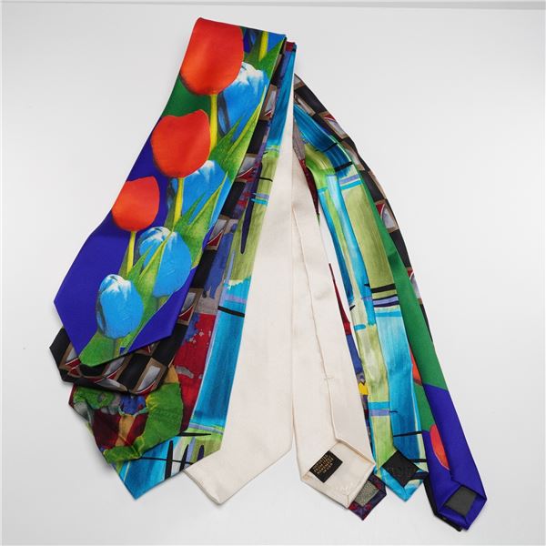 5pc Men's Neckties, Printed Designs