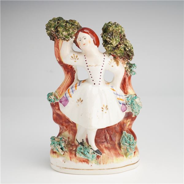 Staffordshire Pearlware 18th Century Figurine of a Highland Lass