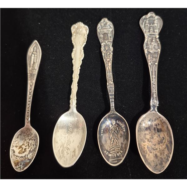 4 Sterling Silver Spoons