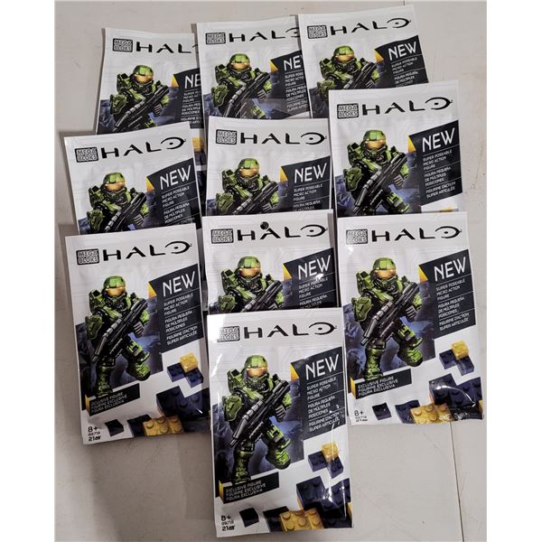 Lot of 10 Sealed Halo Mega Bloks Master Chief set #99718