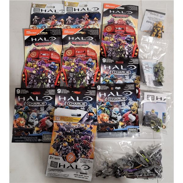 Lot of Sealed Halo Mega Bloks Blind Bags and Models
