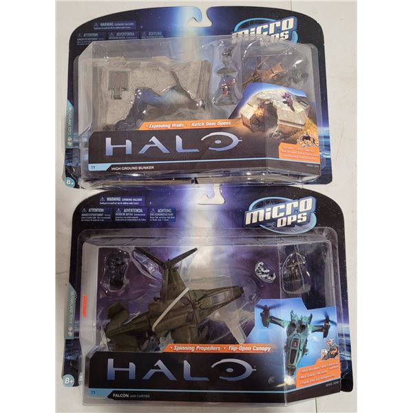 2 Halo Micro OPS Vehicles (Like New, But Glue Has Become Unsealed)