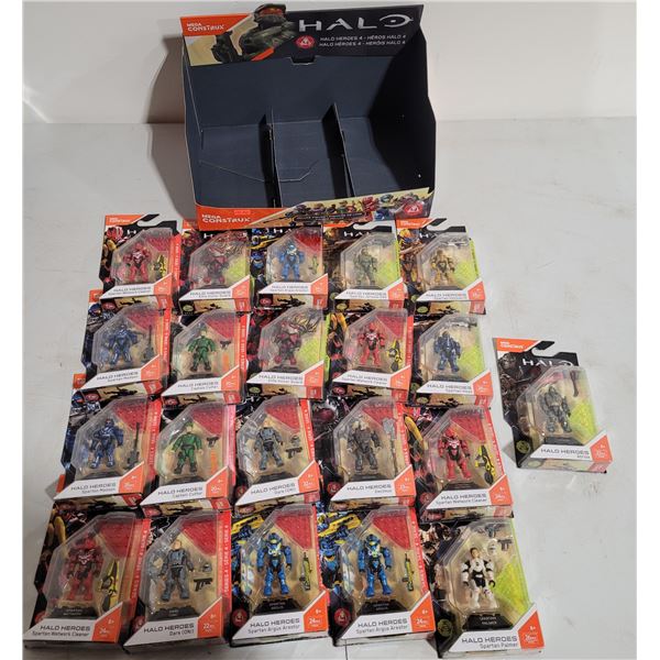 Lot of Sealed Mega Construx Halo Heroes 4 Figures