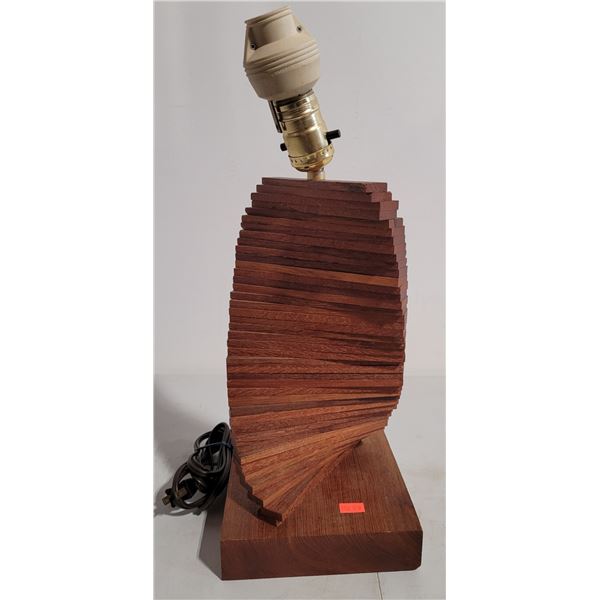 Wooden Spiral Lamp