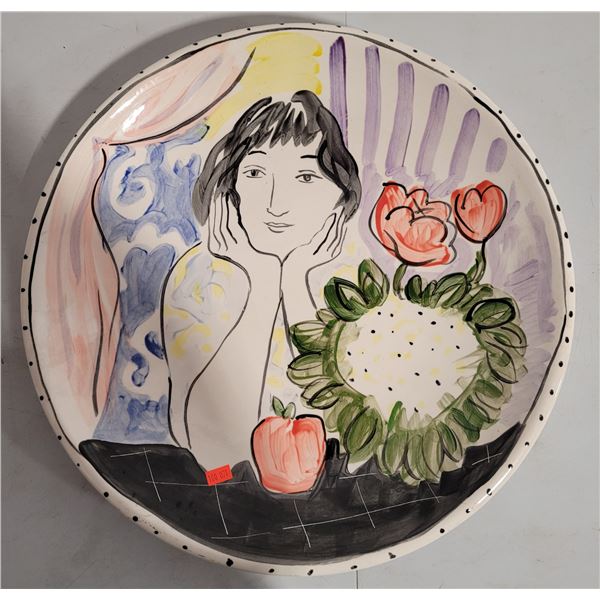 Ceramic Large Decorative Plate Art Piece