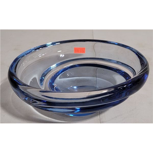 Blue Art Glass Bowl