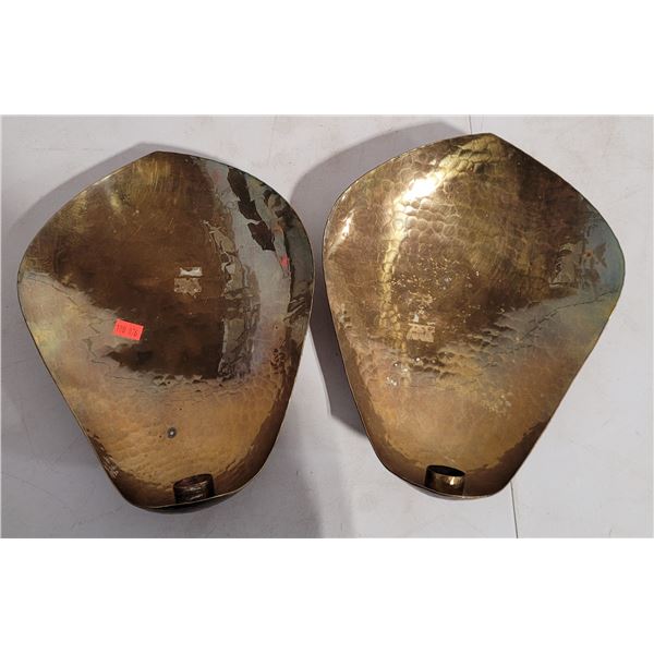 Hammered Brass Wall Sconces