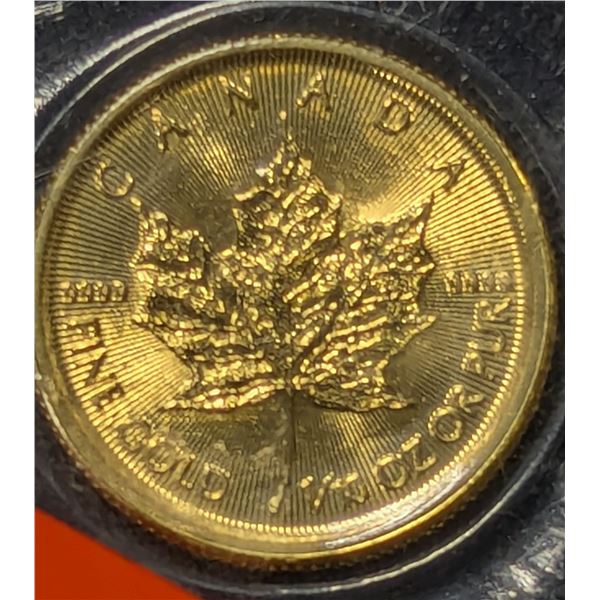 999.9 Fine Gold 1/10 Oz Canadian Coin