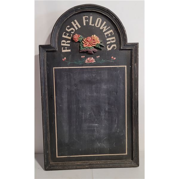 Fresh Flowers Chalkboard Sign