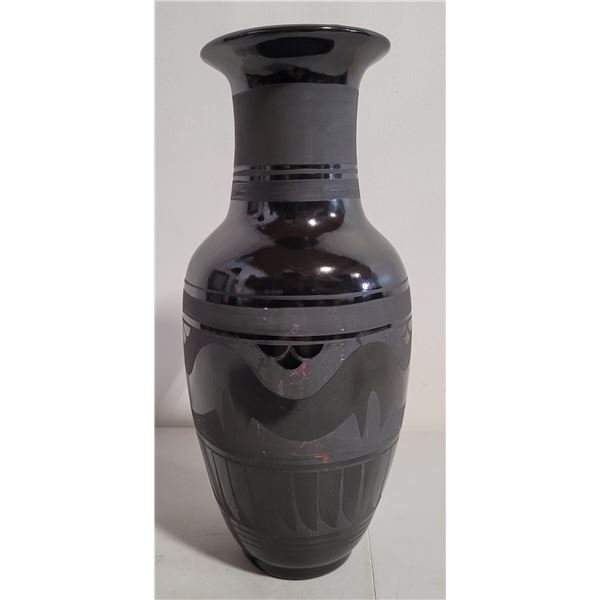 Black on Black Pueblo Style Vase